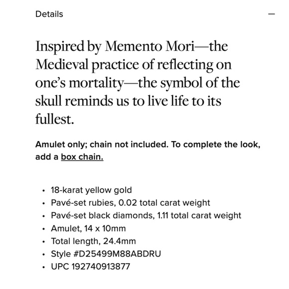 David Yurman Memento Mori skull - Picture 7 of 7